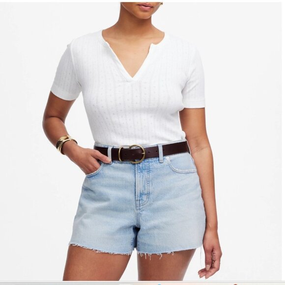 NWT Madewell Curvy Perfect Vintage Jean Short in Foster Wash Size 29 - Picture 1 of 4